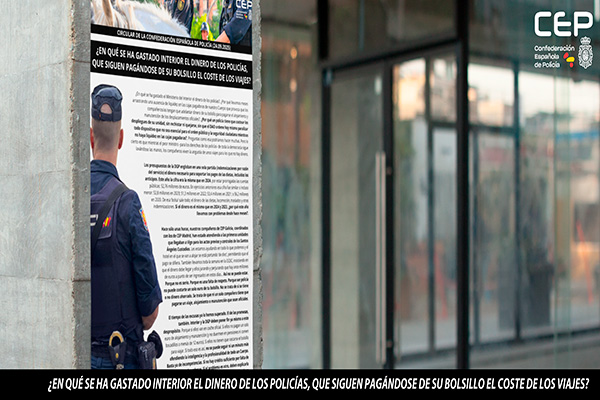 CIRCULAR CEP: ¿EN QUÉ SE HA GASTADO INTERIOR EL DINERO DE LOS POLICÍAS, QUE SIGUEN PAGÁNDOSE DE SU BOLSILLO EL COSTE DE LOS VIAJES?