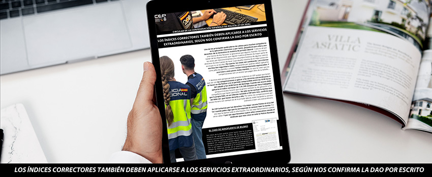 LOS ÍNDICES CORRECTORES TAMBIÉN DEBEN APLICARSE A LOS SERVICIOS EXTRAORDINARIOS, SEGÚN NOS CONFIRMA LA DAO POR ESCRITO