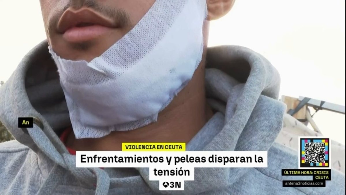 LA SITUACIÓN EN LAS CALLES DE #CEUTA NO MEJORA. PORQUE SIGUE HABIENDO MILES DE INMIGRANTES EN ELLAS. PORQUE ALGUNOS HACEN DE LA VIOLENCIA SU FORMA DE VIDA.