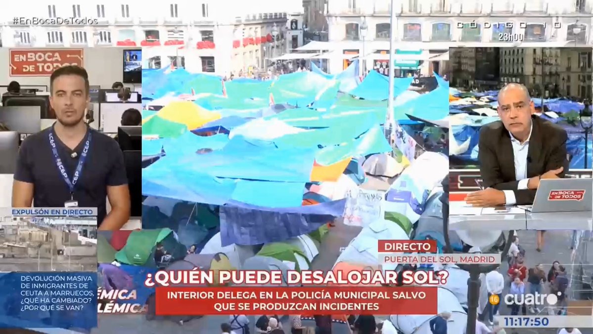 EL ESCAQUEO DEL DELEGADO DEL GOBIERNO EN #MADRID CON LA ACAMPADA EN SOL ES UNA IRRESPONSABILIDAD, POR UTILIZAR A LOS POLICÍAS PARA UNA PELEA POLÍTICA.