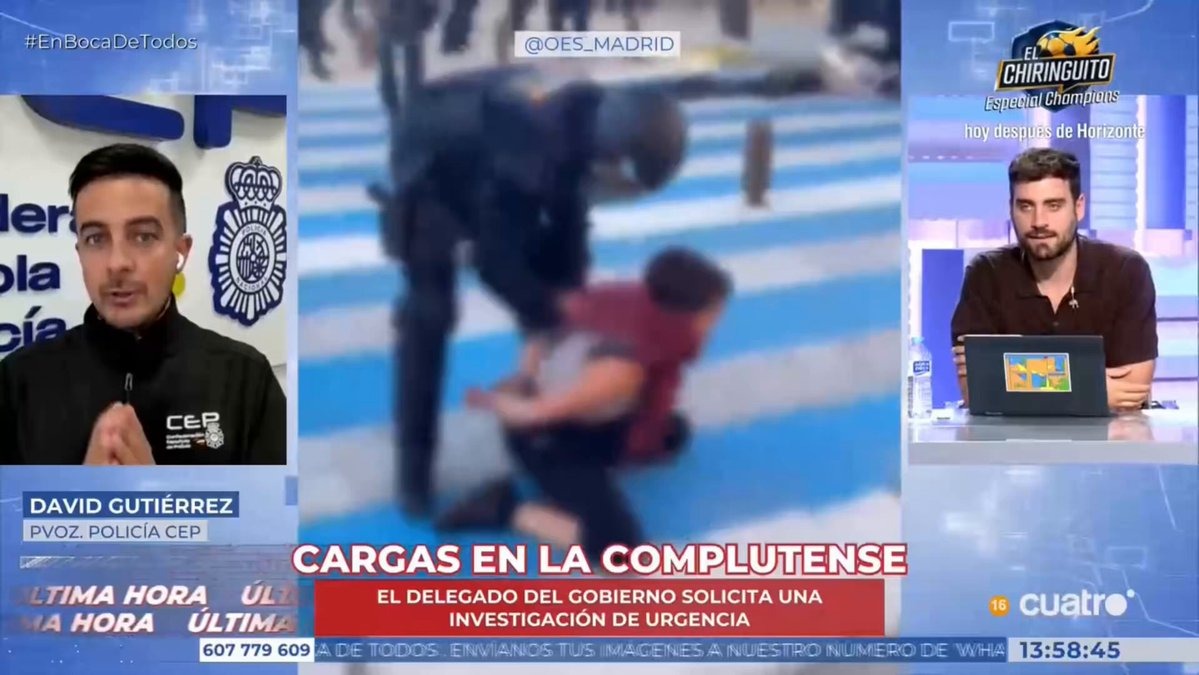 AUNQUE A ALGUNO LE CUESTE ENTENDERLO, CUANDO VAS A UNA CONCENTRACIÓN O MANIFESTACIÓN NO COMUNICADA, DESOYES LOS AVISOS PARA NO CORTAR UNA VÍA CON TRÁFICO DE PERSONAS Y COCHES Y ARREMETES CONTRA EL CORDÓN POLICIAL, LO NORMAL ES QUE LA POLICÍA INTERVENGA.