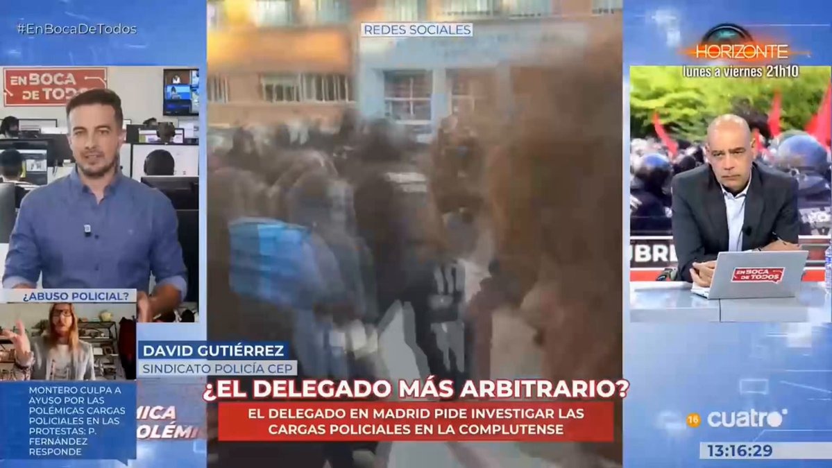 EL DELEGADO DEL GOBIERNO EN MADRID, QUE SE HA CONVERTIDO EN UN ACTIVISTA MÁS EN LA REGIÓN, HA PASADO DE JUSTIFICAR CARGAS POLICIALES A CRITICARLAS. JUSTO AHORA, EN ÉPOCA ELECTORA