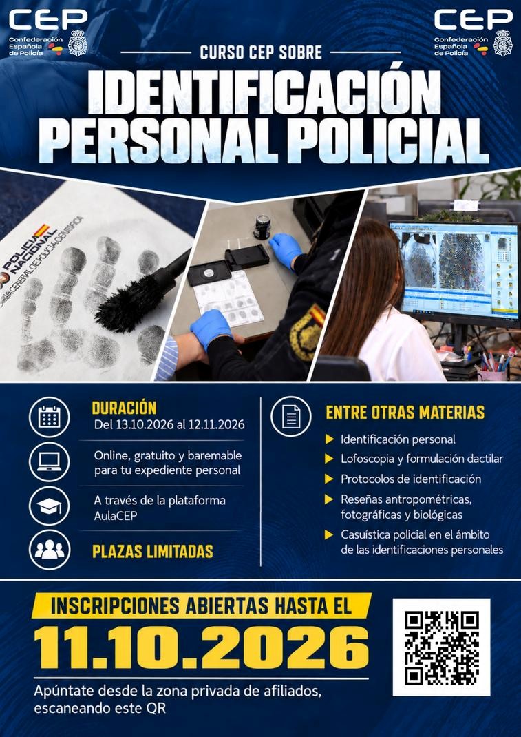 CURSO DE IDENTIFIACIÓN PERSONAL POLICIAL